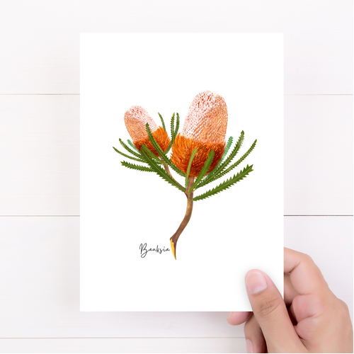 AGCC1005: Banksia Flower Card