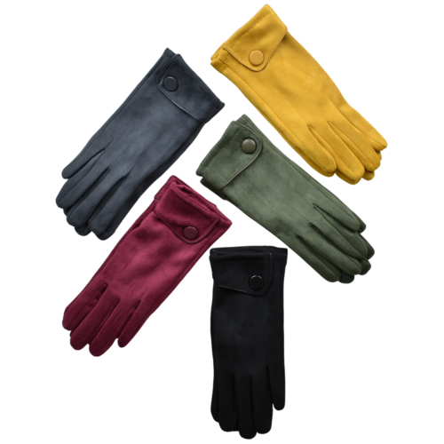 THSAP1320: (5pairs) Big Button Cuffed Gloves Pack