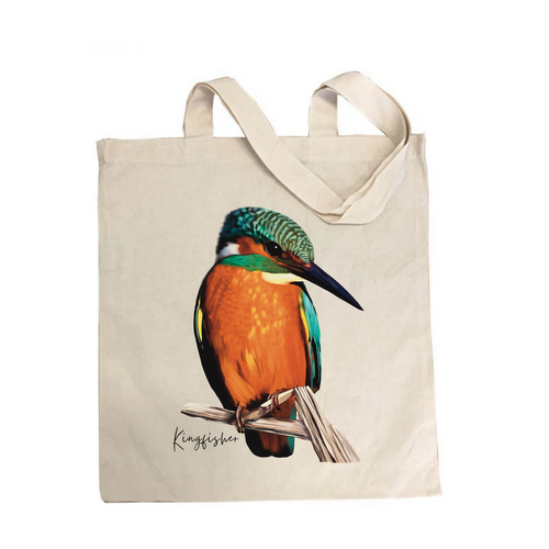 AGCB1007: Kingfisher Cotton Tote Bag