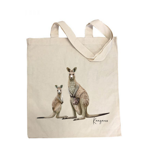 AGCB1009: Kangaroo Cotton Tote Bag