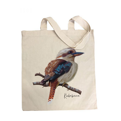 AGCB1010: Kookaburra Cotton Tote Bag