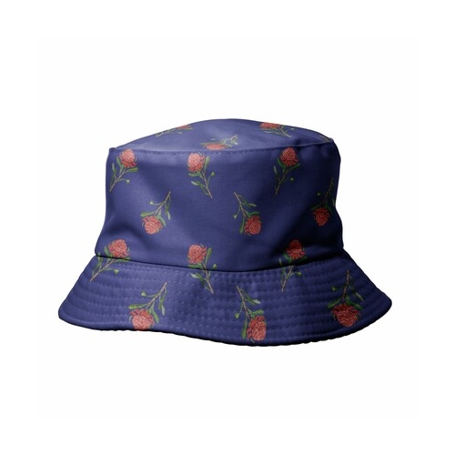 AGCH1005: Navy:  Waratah Reversible Bucket Hat