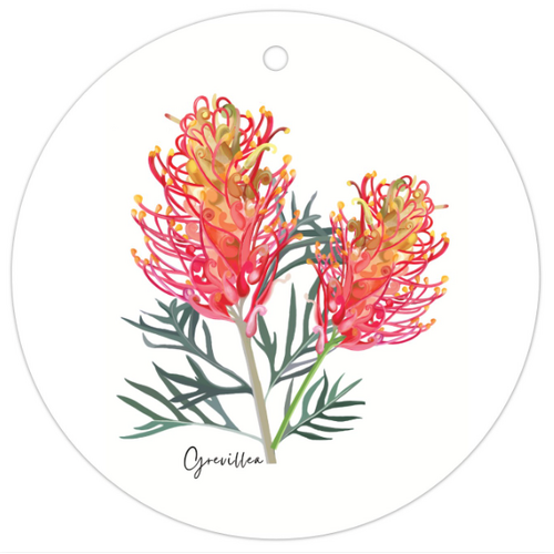 AGCTA1000: Grevillea Flower Gift Tag