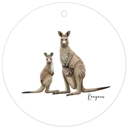 AGCTA1009: Kangaroo Gift Tag