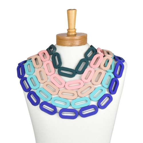THSAP1007: (5 pcs) Chunky Wooden Necklace Pack