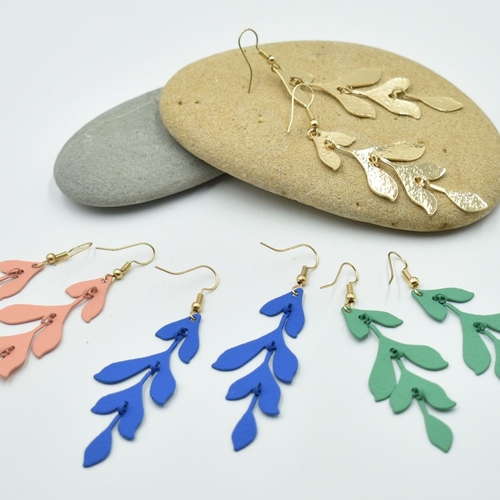 THSAP1021: (4 pairs) Leaf Drop Earrings Pack