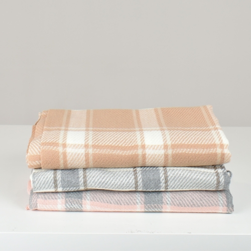 THSAP1373: (3 pcs) Checked Fringe Scarf Pack