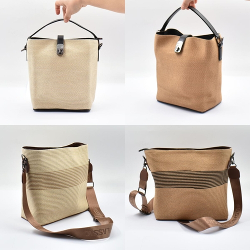 THSAP1405: (4-Piece) Woven Tote Bags Pack