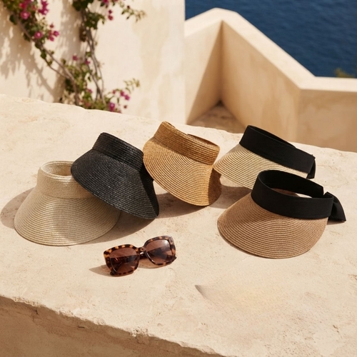 THSAP1410: (5-Piece) Wide Brim Sun Visor Pack