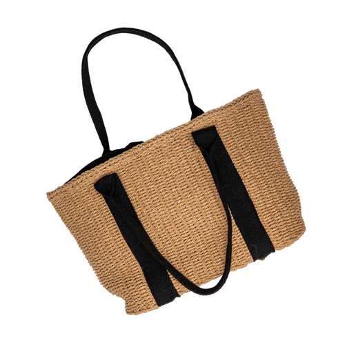 THSB1026: Brown: Angie Weave Bag