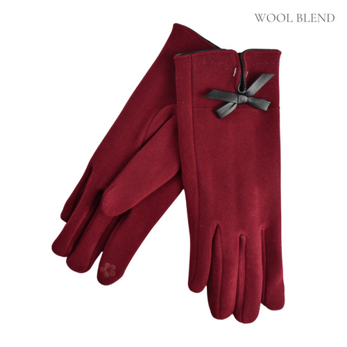 THSG1083: Wine: Flat Bow Gloves