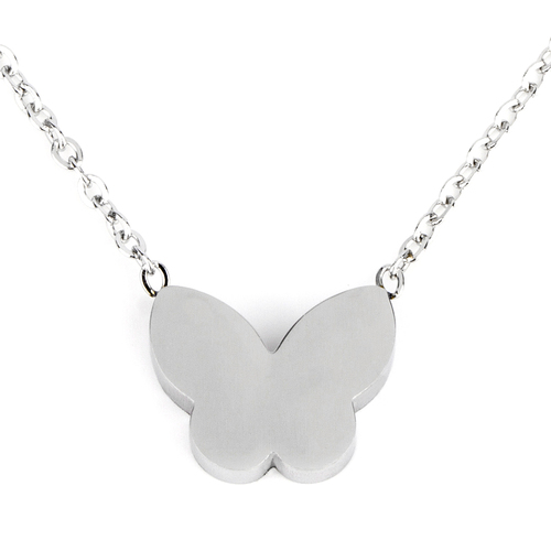 THSJ1103: (3pcs) Butterfly: Silver