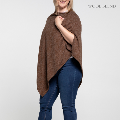 THSP1021: Brown: Pearl Poncho