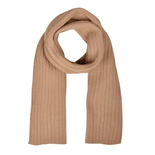 THSS2087: Camel: Plain Stripe Knit Scarf