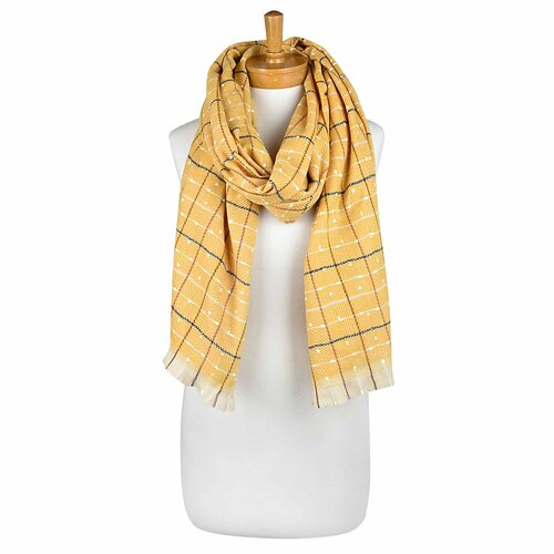 THSS2210: Mustard: Dots and Lines Scarf