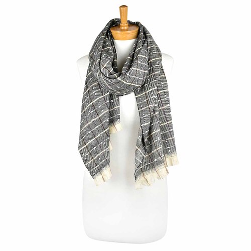 THSS2212: Charcoal: Dots and Lines Scarf