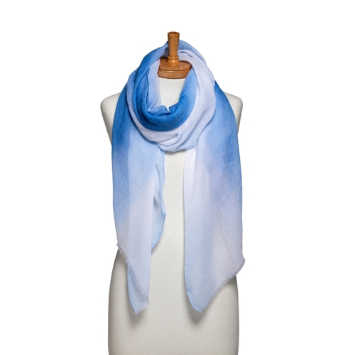 THSS2439: Blue: Multi Tone Scarf 