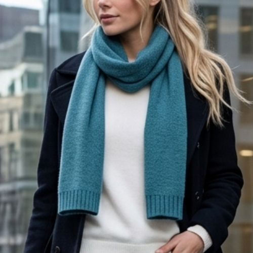 THSS2510: Teal: Knitted Scarf