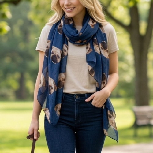 THSS2610: Navy: Pug Scarf