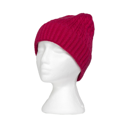THSS2667HX: Hot Pink: Cable Knit Beanie