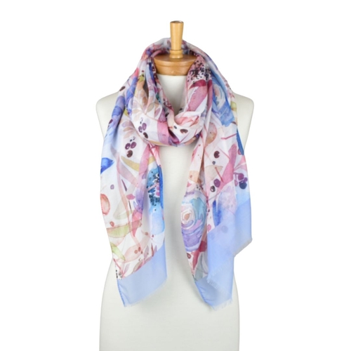 THSS2800: Purple: Botanical Bloom Scarf