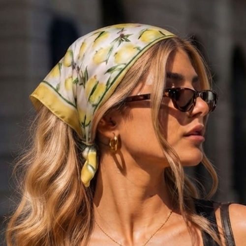 Yellow: Limoncello Square Scarf