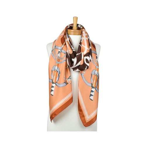 Brown: Elegant Equestrian Scarf