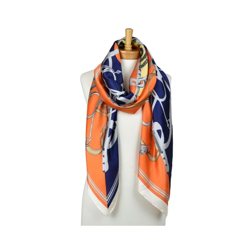 Navy: Elegant Equestrian Scarf