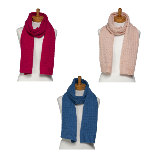 THSAP1003: (3 pcs) Cable Knit Scarf Pack