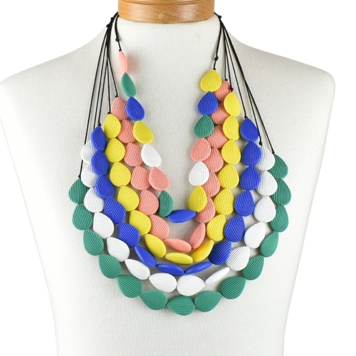 THSAP1022: (6 pcs) Teardrop Resin Necklace Pack