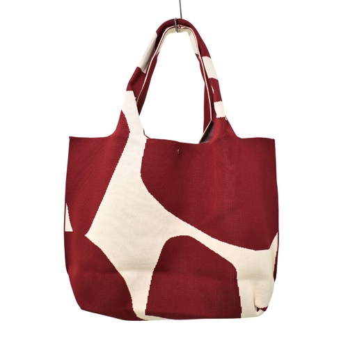 THSB1052: Burgundy: Abstract Shape Bag