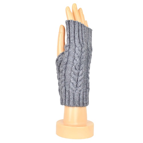 THSG1022: Grey: Braid Cable Glove