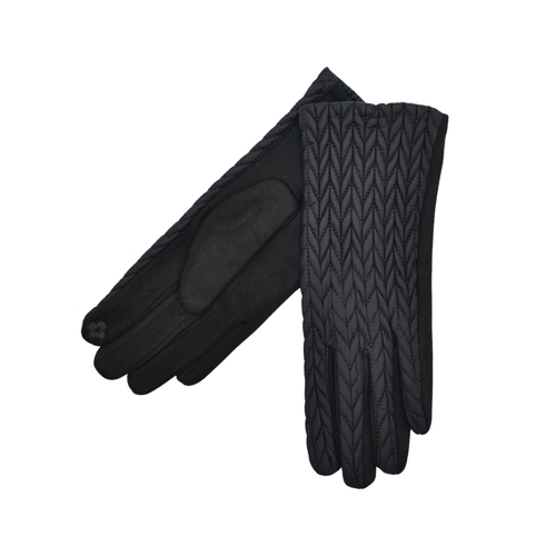 THSG1130: Black: Heritage Quilted Gloves