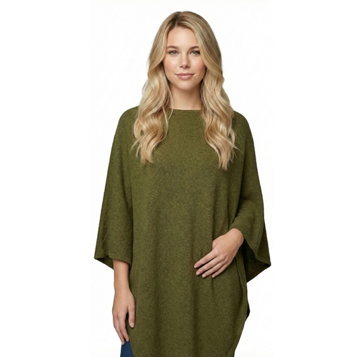 THSP1059: Dark Olive: Pearl Poncho