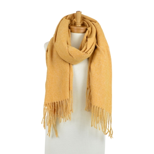 THSS2560: Mustard: Luxe Soft Plain Scarf