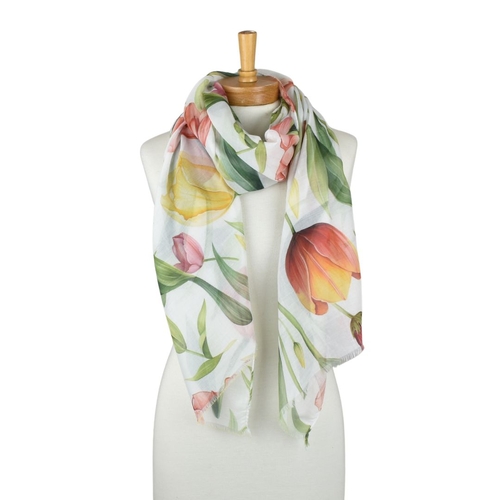 THSS2803: Multicolour: Tulip Garden Scarf