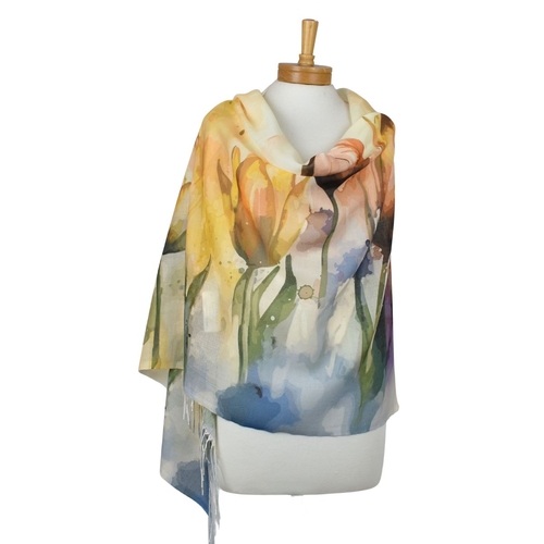 Yellow: Tulip Garden Scarf