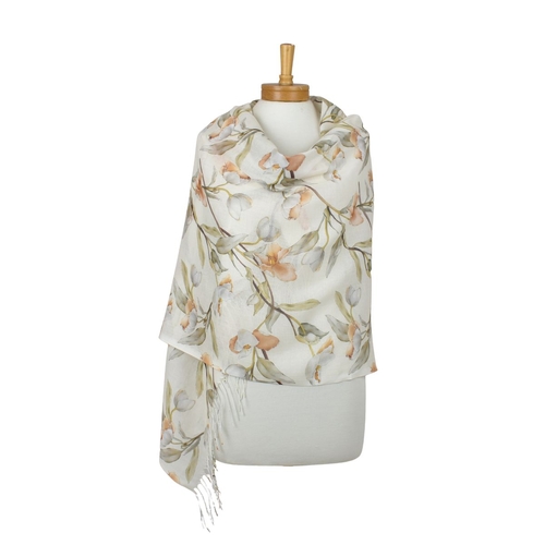 Ivory: Magnolia Blossoms Scarf