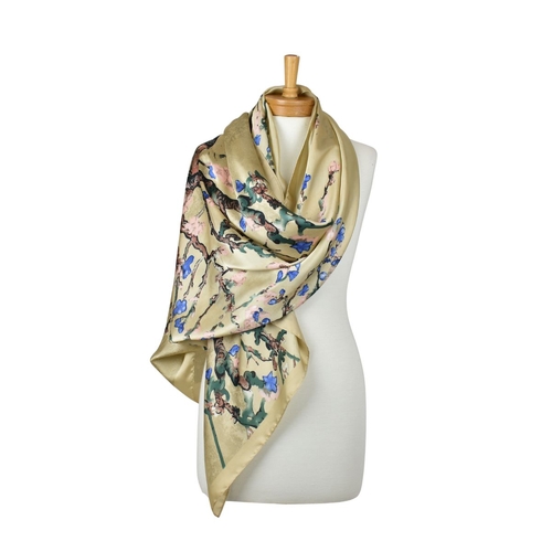 Pale Gold: Kyoto Cherry Blossoms Scarf